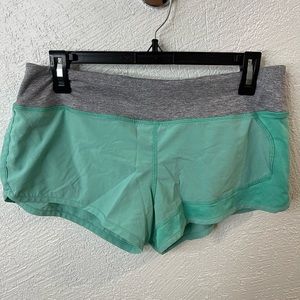 Blue rabbit running shorts, sz large